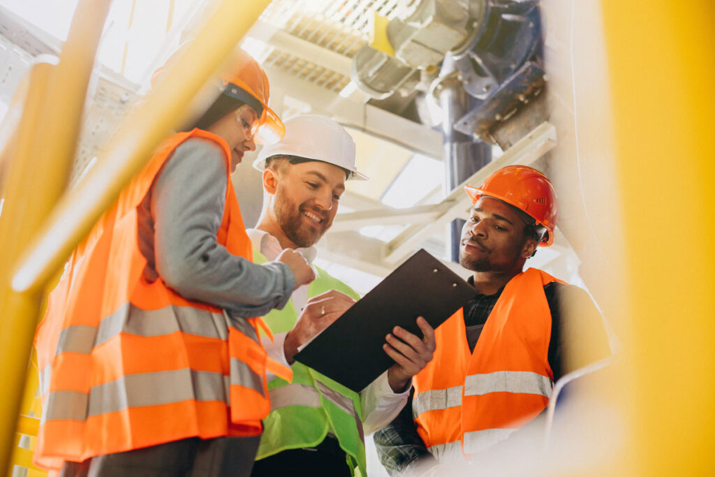 three-people-discussing-Construction-Statistics