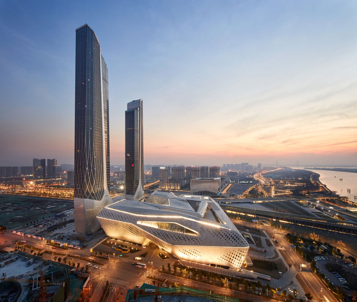 ZHA-Nanjing-International-Youth-Cultural-Centre-Hufton-Crow-BIM Projects