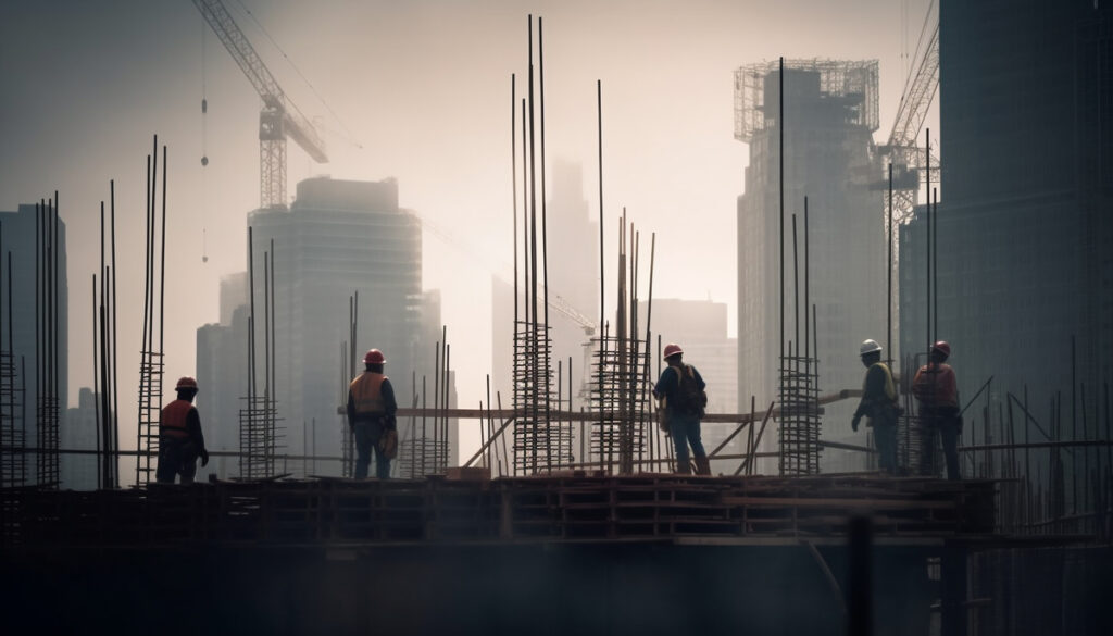 construction-workers-hardhats-working-on-types-of-construction-teamwork