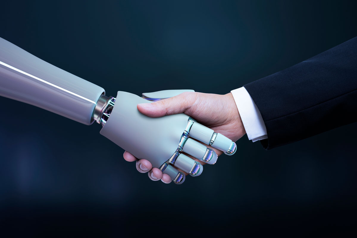 business-hand-robot-handshake-AI-in-Project-Management