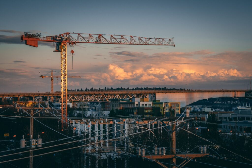 beautiful-view-construction-site-city-during-sunset-Construction-Company-in-Saudi-Arabia