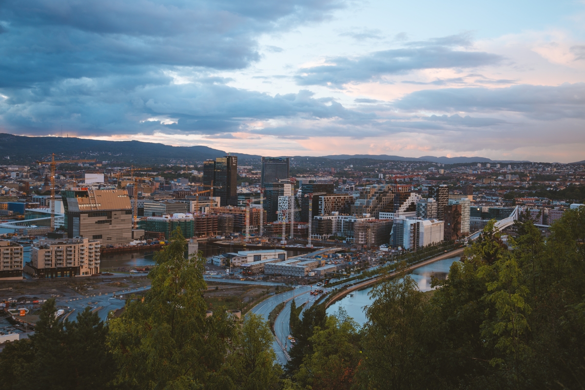 aerial-shot-houses-buildings-city-oslo-noway-Smart-Cities-in-the-World